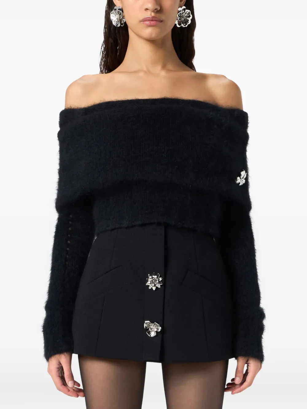 Blumarine Sweaters In Black