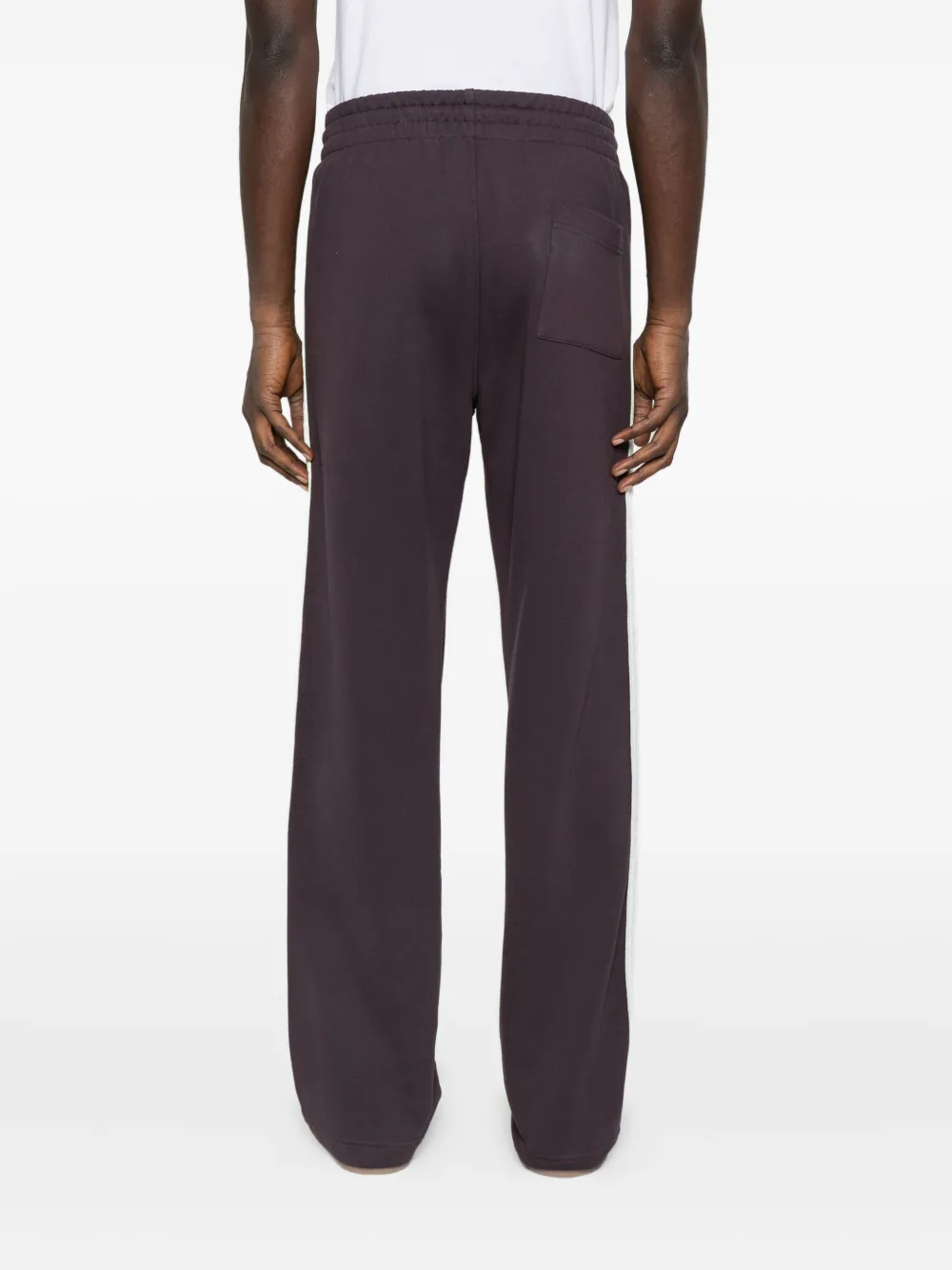 Casablanca Logo Embroidered Patch Sweatpants In Purple