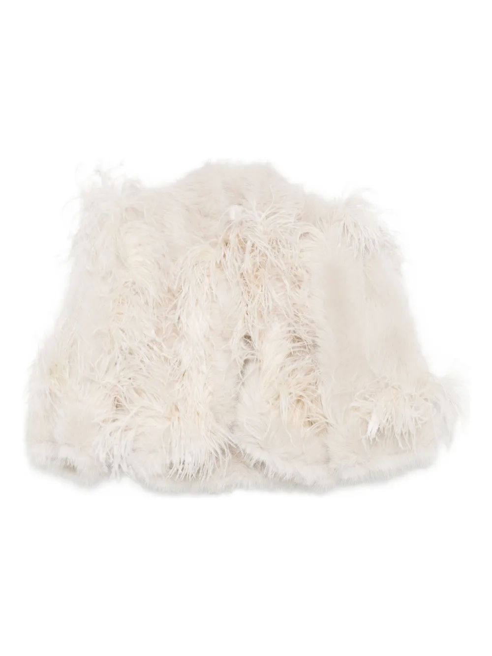 Elie Saab feather-trimmed jacket | White | Image 1