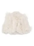 Elie Saab feather-trimmed jacket - White