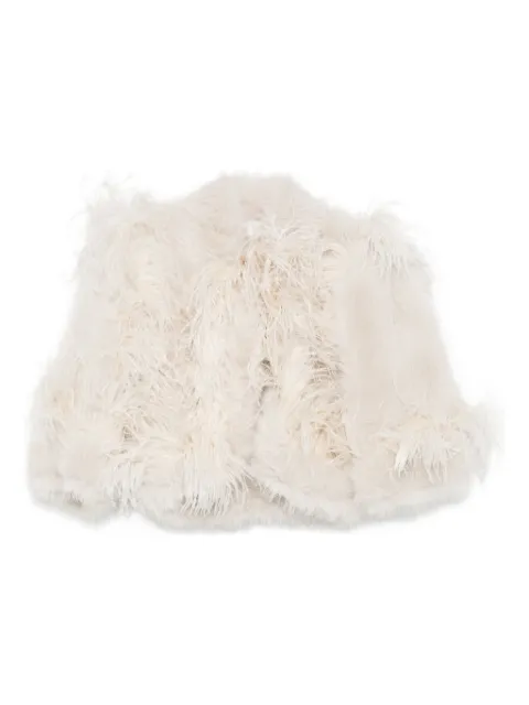 Elie Saab feather-trimmed jacket