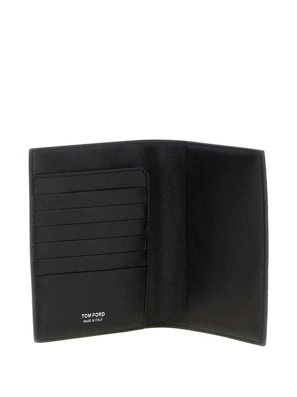 Tom Ford Crocodile-print Passport Holder In Black