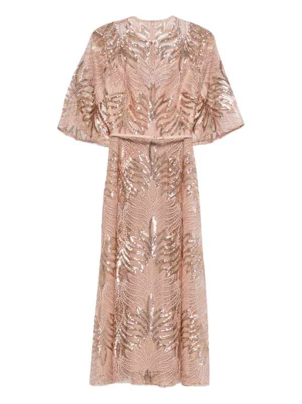 Elie Saab sequin-embellished Midi Dress Pink FARFETCH JO - Main Image
