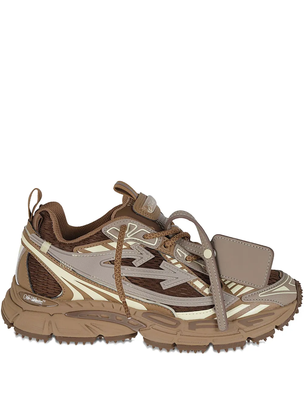 Off-White lace-up sneakers | Brown | Image 1