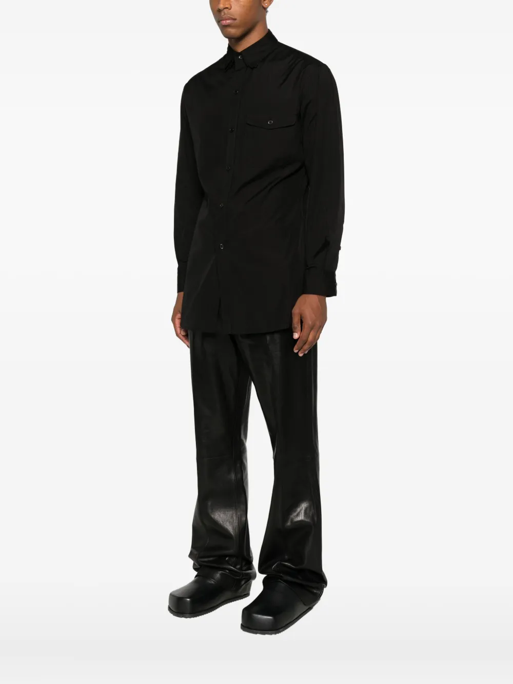 Yohji Yamamoto Button-fastening Shirt In Black