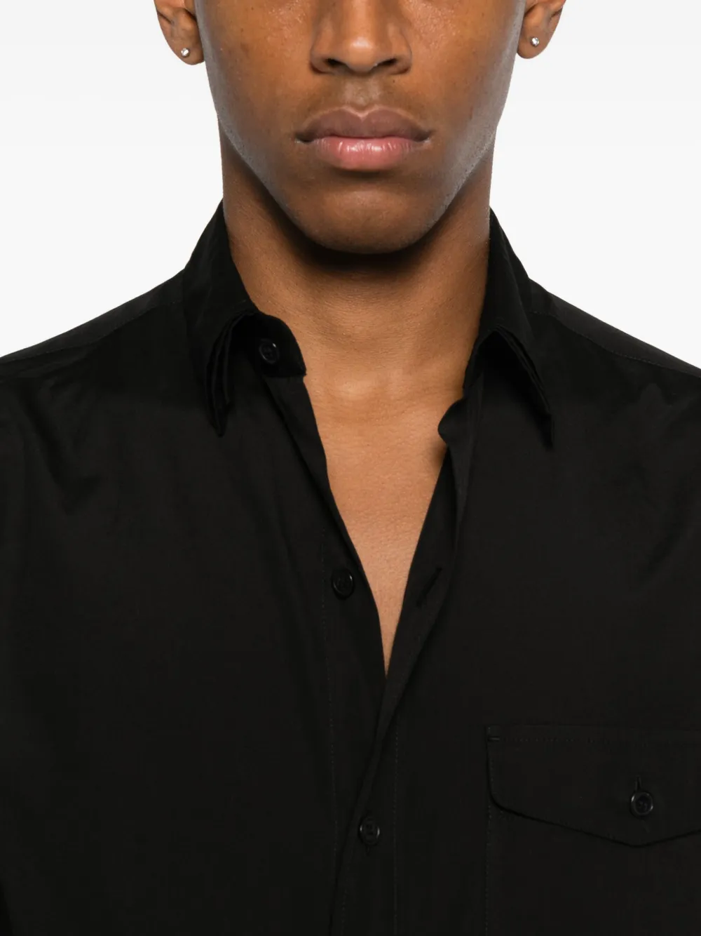 Yohji Yamamoto Button-fastening Shirt In Black
