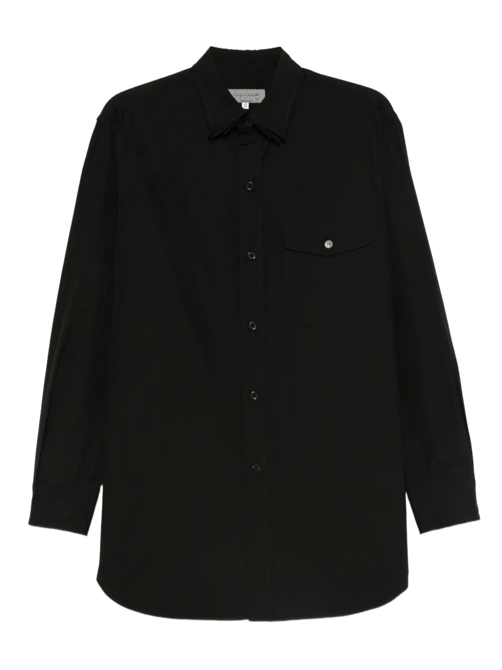 Yohji Yamamoto playera tipo polo con botones | negro | Image 1