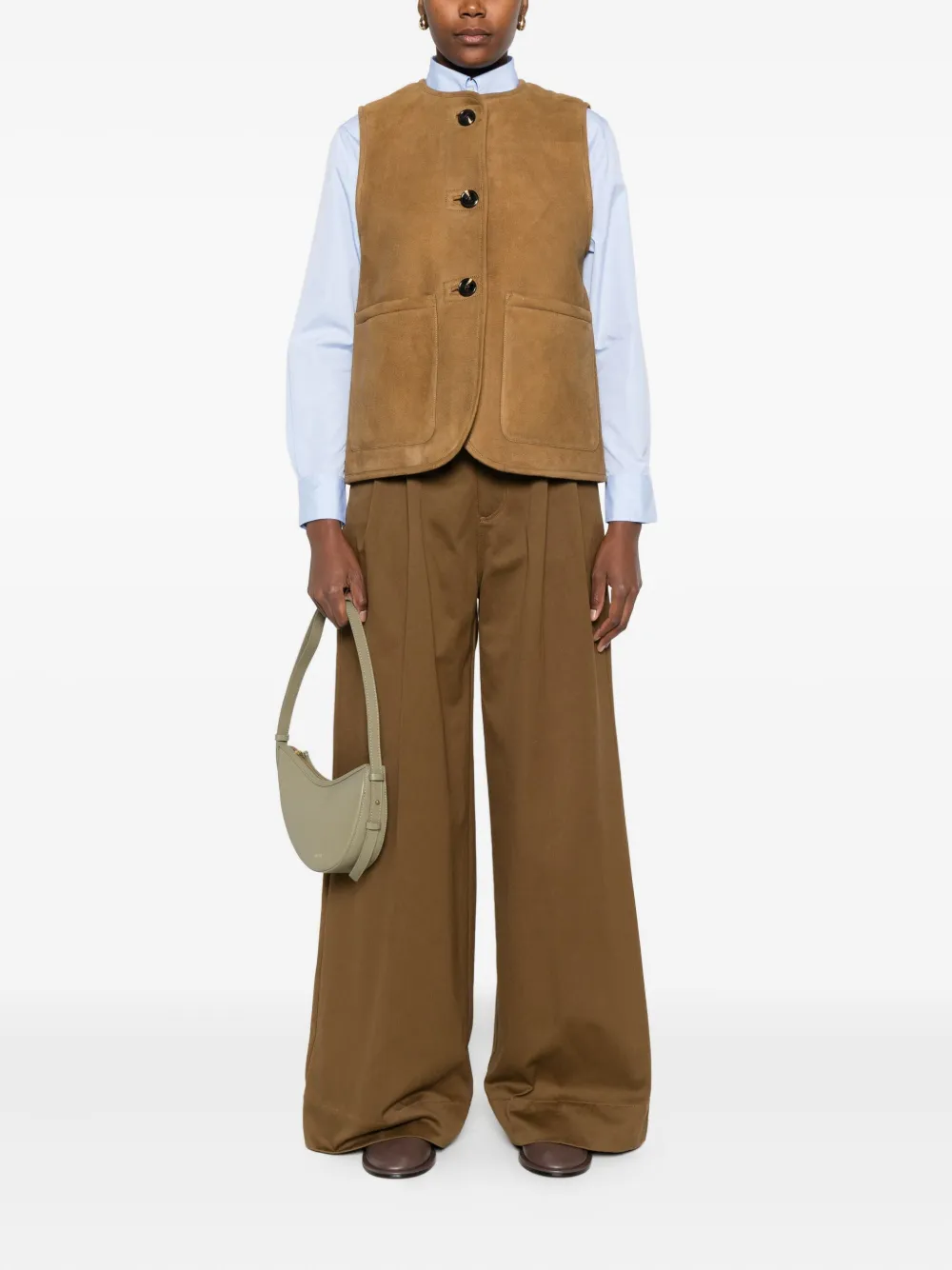 Soeur buttoned suede waistcoat | Waistcoats & Gilets | Image 2