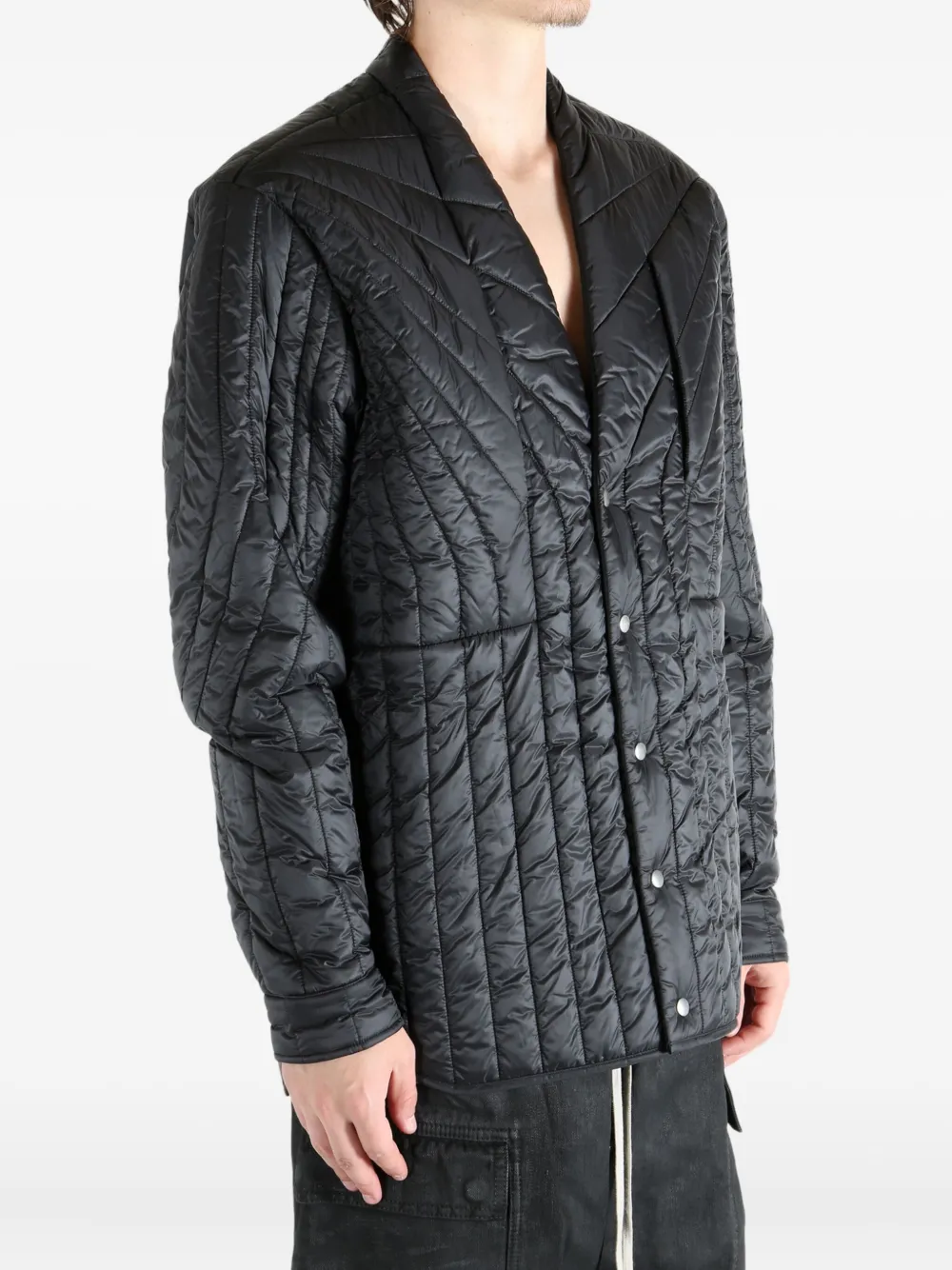 Rick Owens Jack met vlakken Zwart