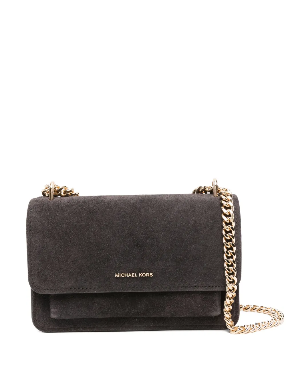 Michael Kors Claire スエードショルダーバッグ - ブラウン Michael Kors Claire スエードショルダーバッグ - ブラウン