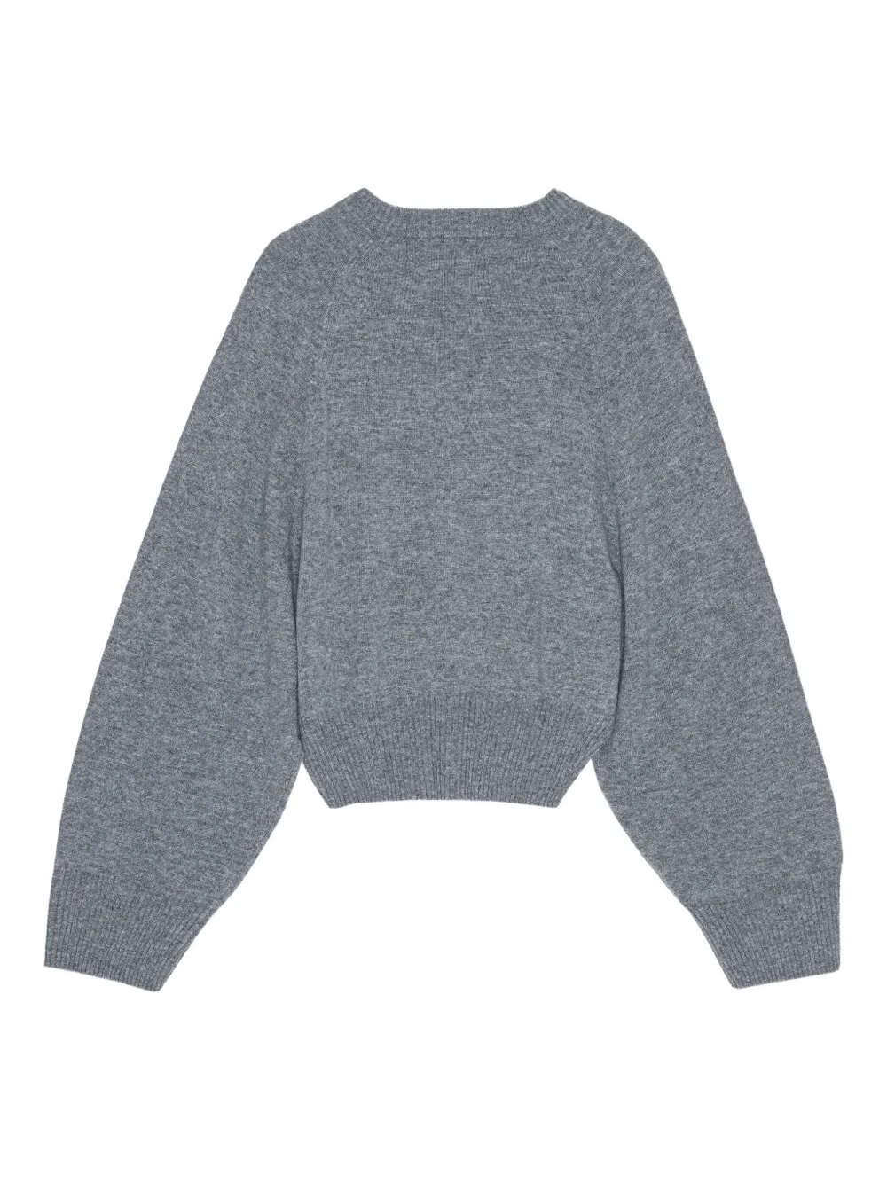 Remain Birger Christensen Crew-neck Wool Sweater In Gray