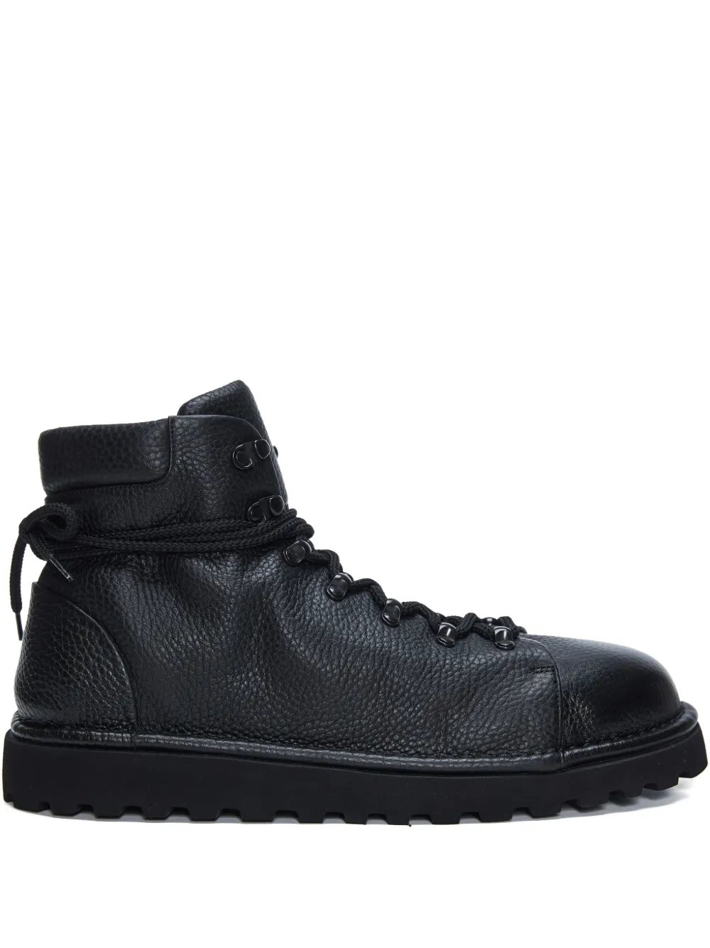 Marsèll pebble-grain leather boots Black