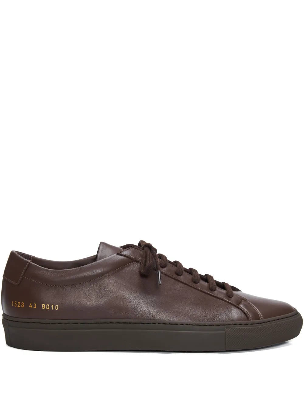 Common Projects leather-panelled lace-up sneakers Brown