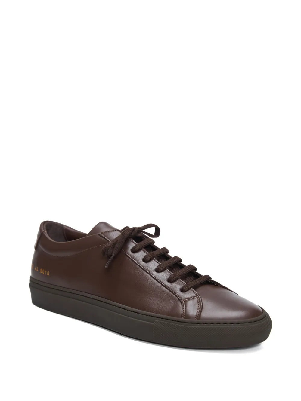 Common Projects leather-panelled lace-up sneakers Brown