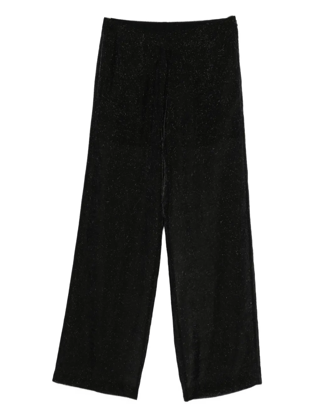 Alysi Metallic-threaded Trousers In Black