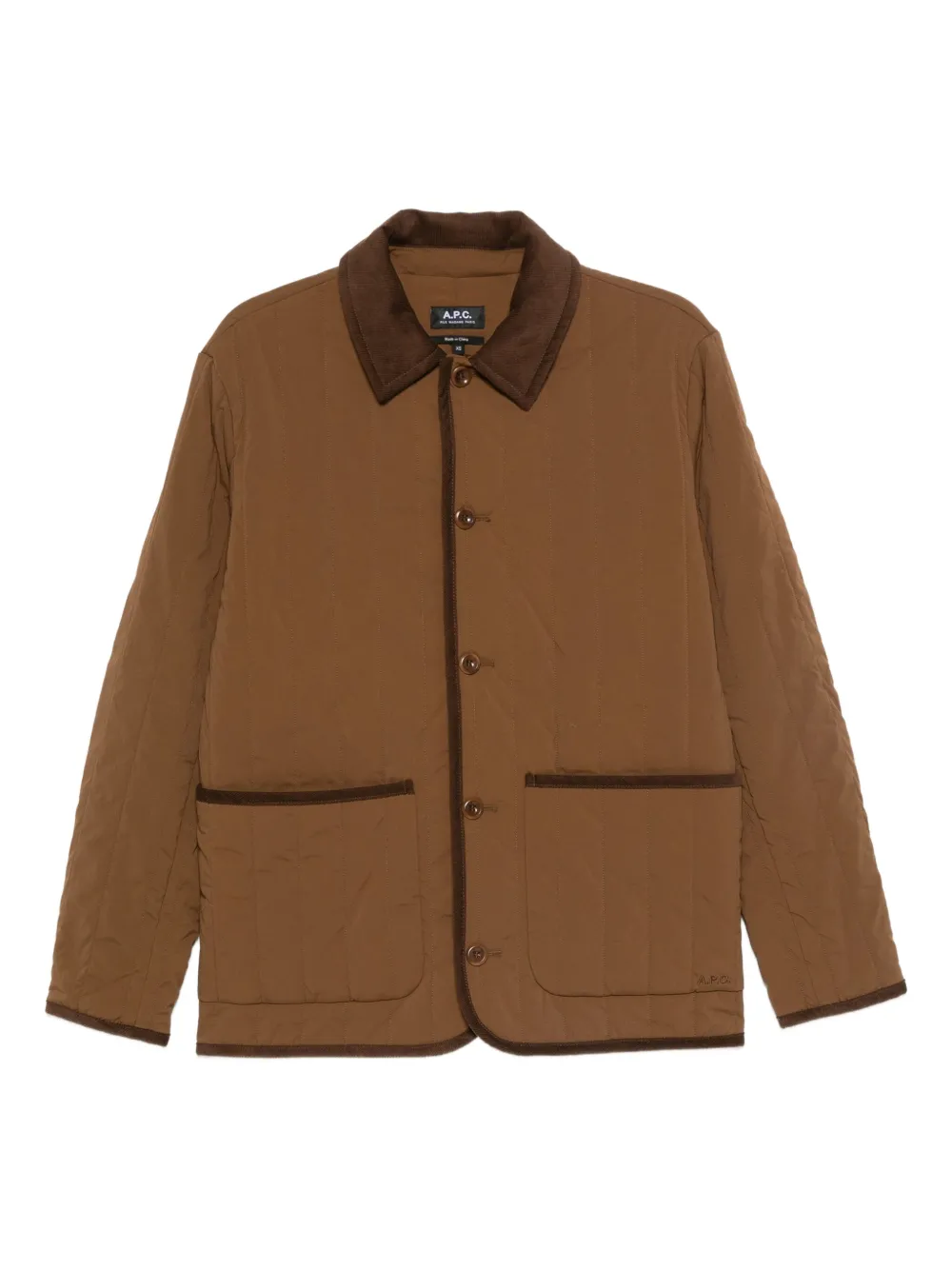 A.P.C. キルティング ジャケット - ブラウン A.P.C. キルティング ジャケット - ブラウン