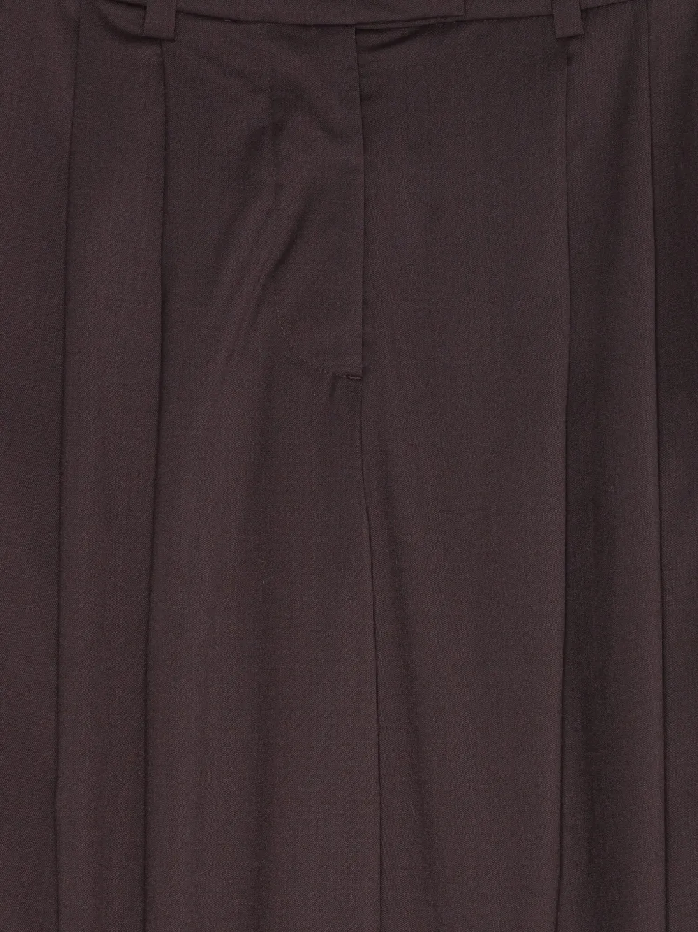 Remain Birger Christensen Pleated-front Back-pockets Trousers In Brown