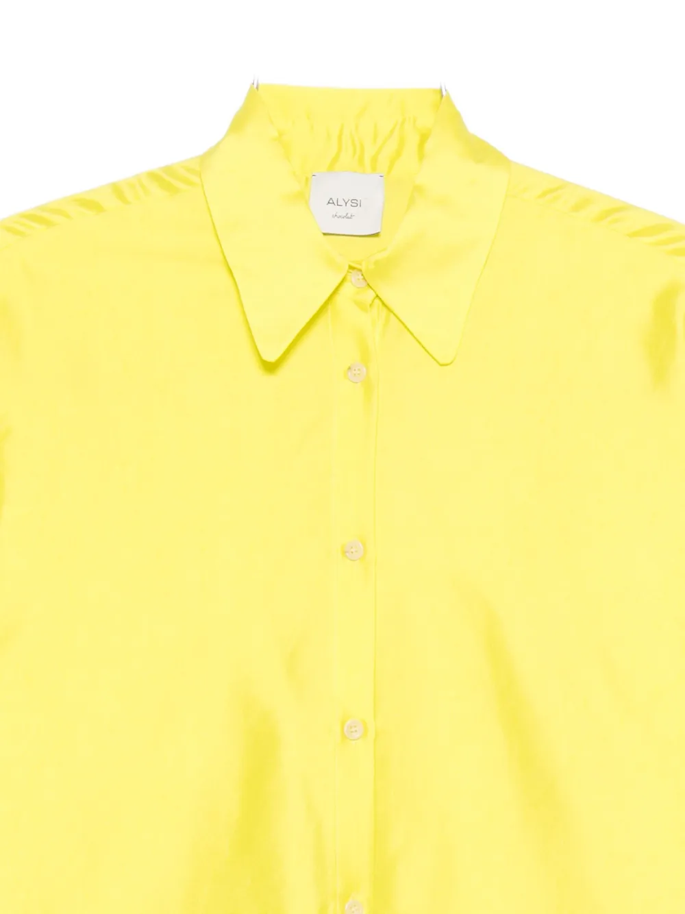 Alysi Cotton Shirt In Yellow