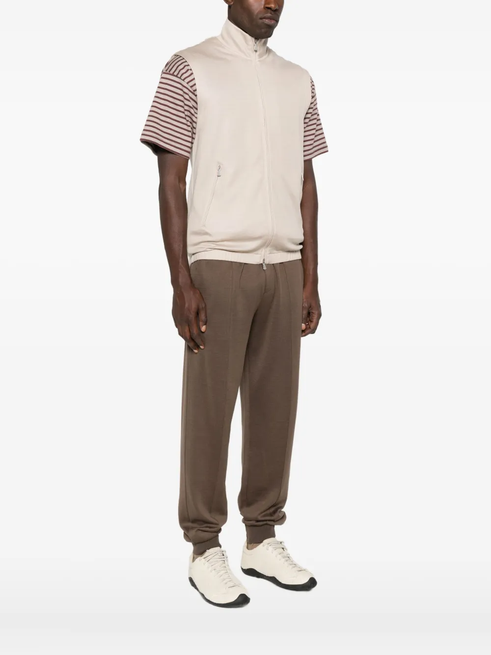 Eleventy Spencer met rits Beige