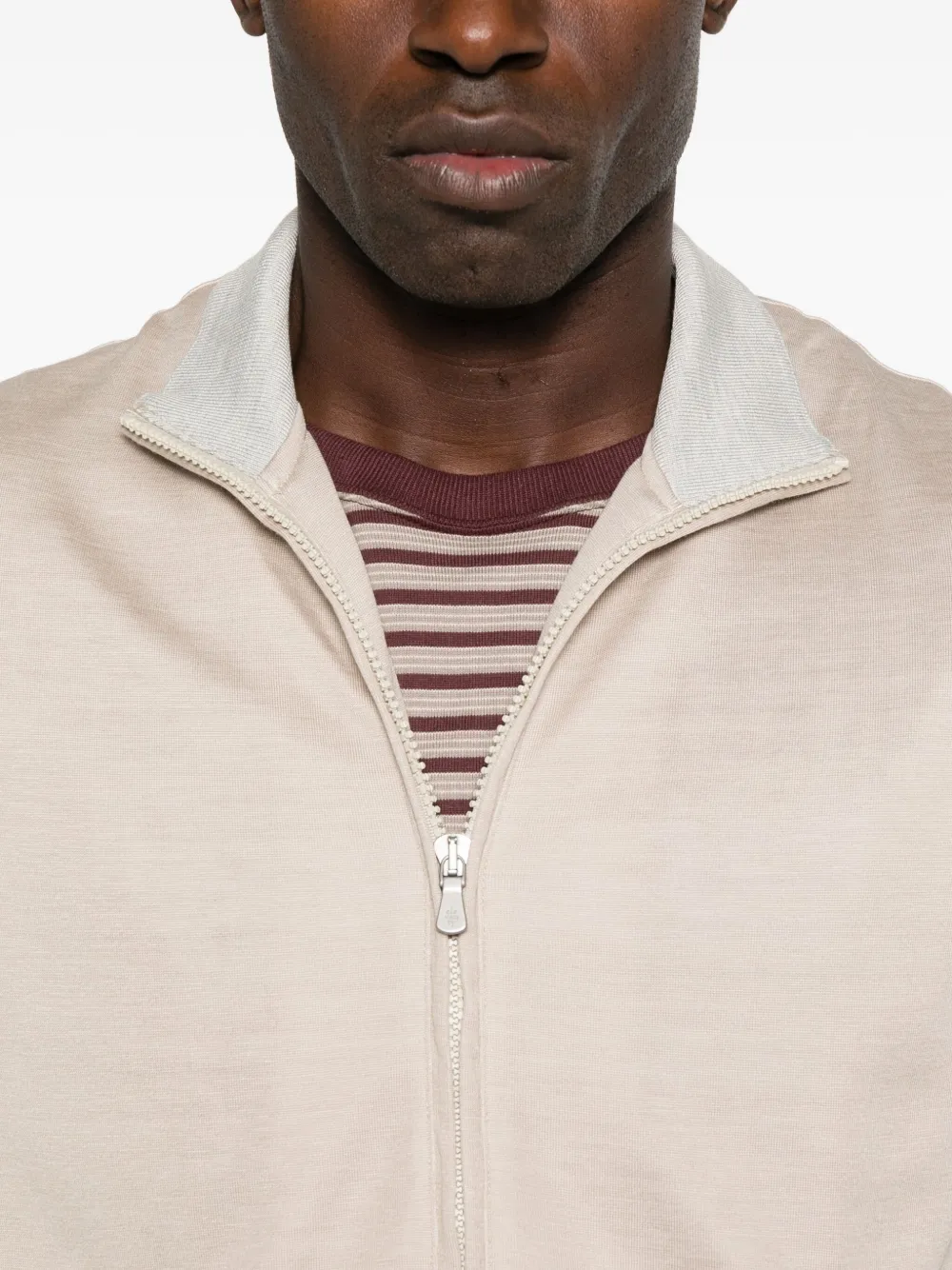 Eleventy Spencer met rits Beige