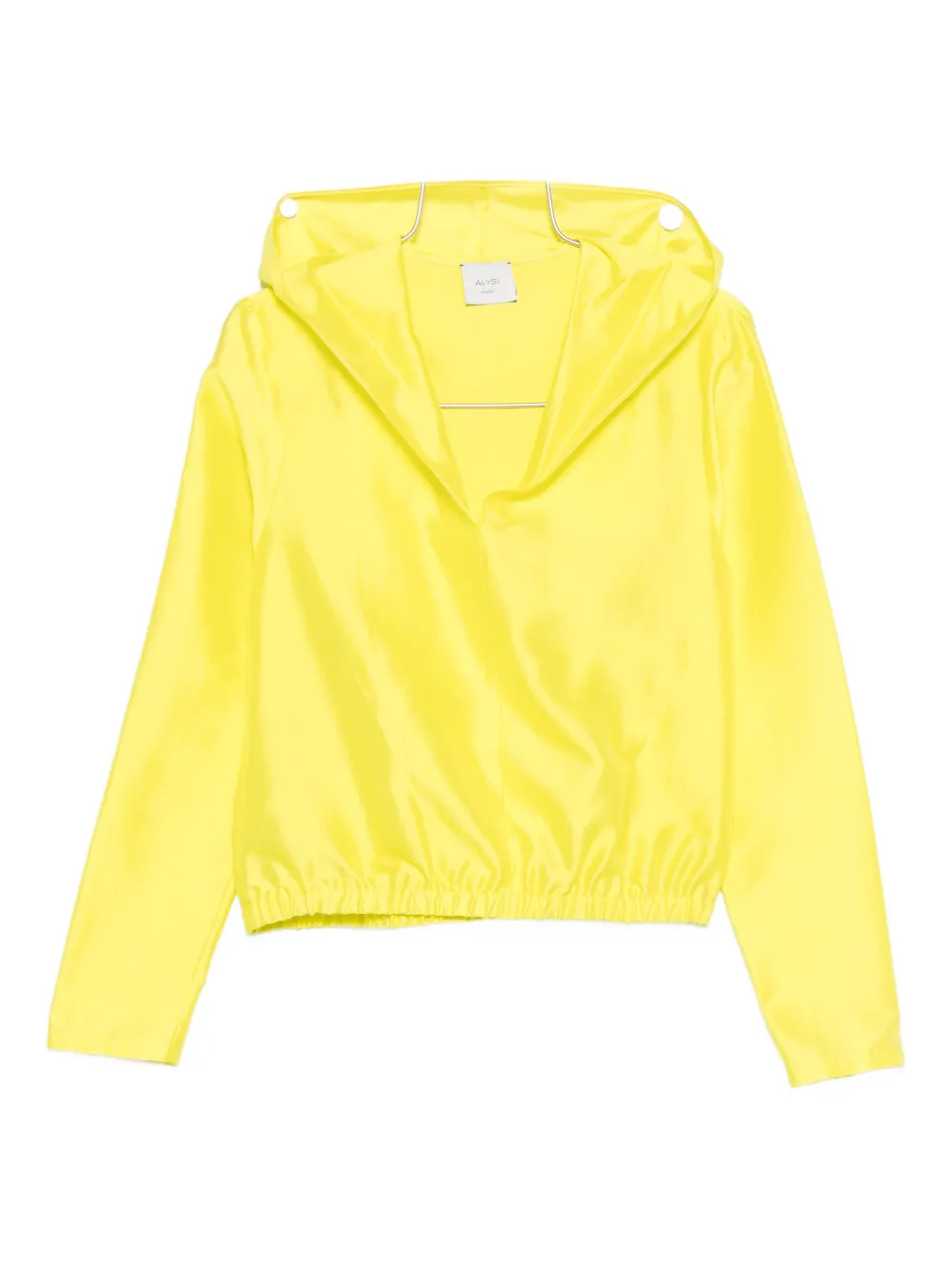 Alysi Satin Hoodie In Yellow