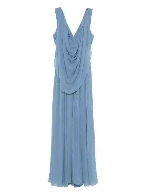 Elie Saab draped V-neck maxi dress