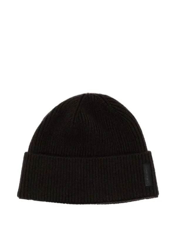 Giorgio Armani Cashmere Beanie in Brown