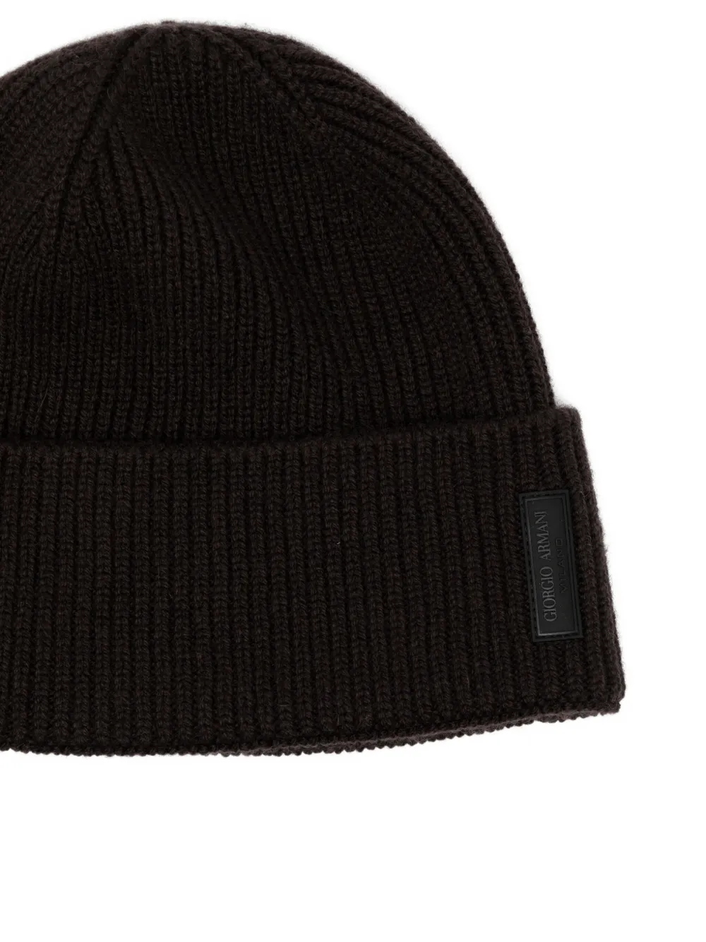 Giorgio Armani Cashmere Beanie In Black