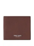 Giorgio Armani leather card holder - Brown