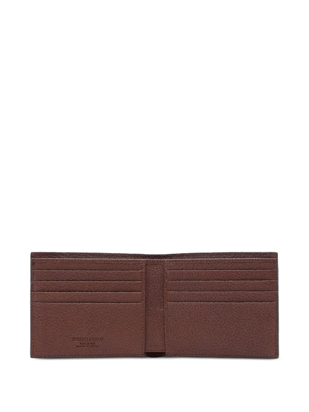 Giorgio Armani Leren pasjeshouder Bruin