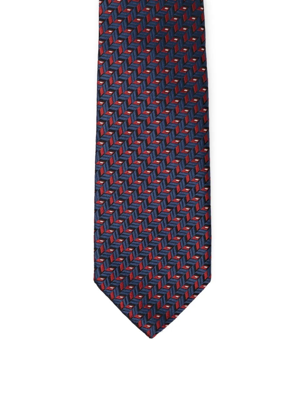 Giorgio Armani Stropdas met geometrische print Blauw