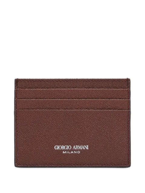 Giorgio Armani porte-cartes en cuir