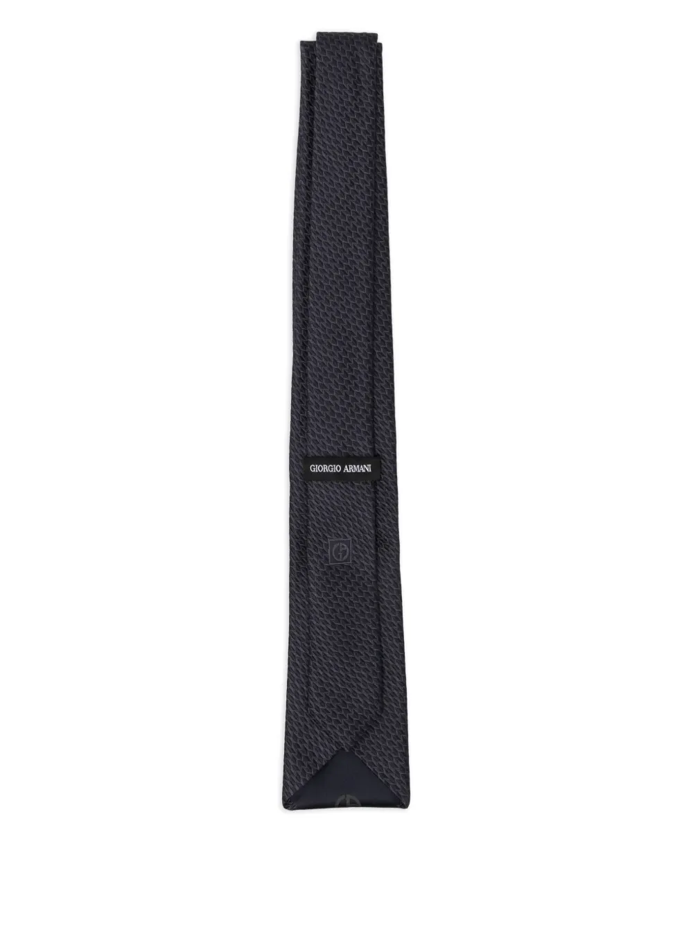 Giorgio Armani Stropdas met geometrische print - Blauw