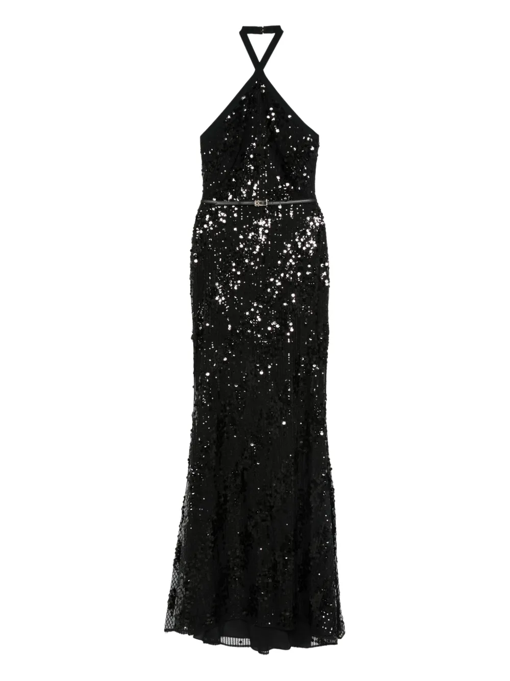 Elie Saab vestido con cuello halter | negro | Image 1