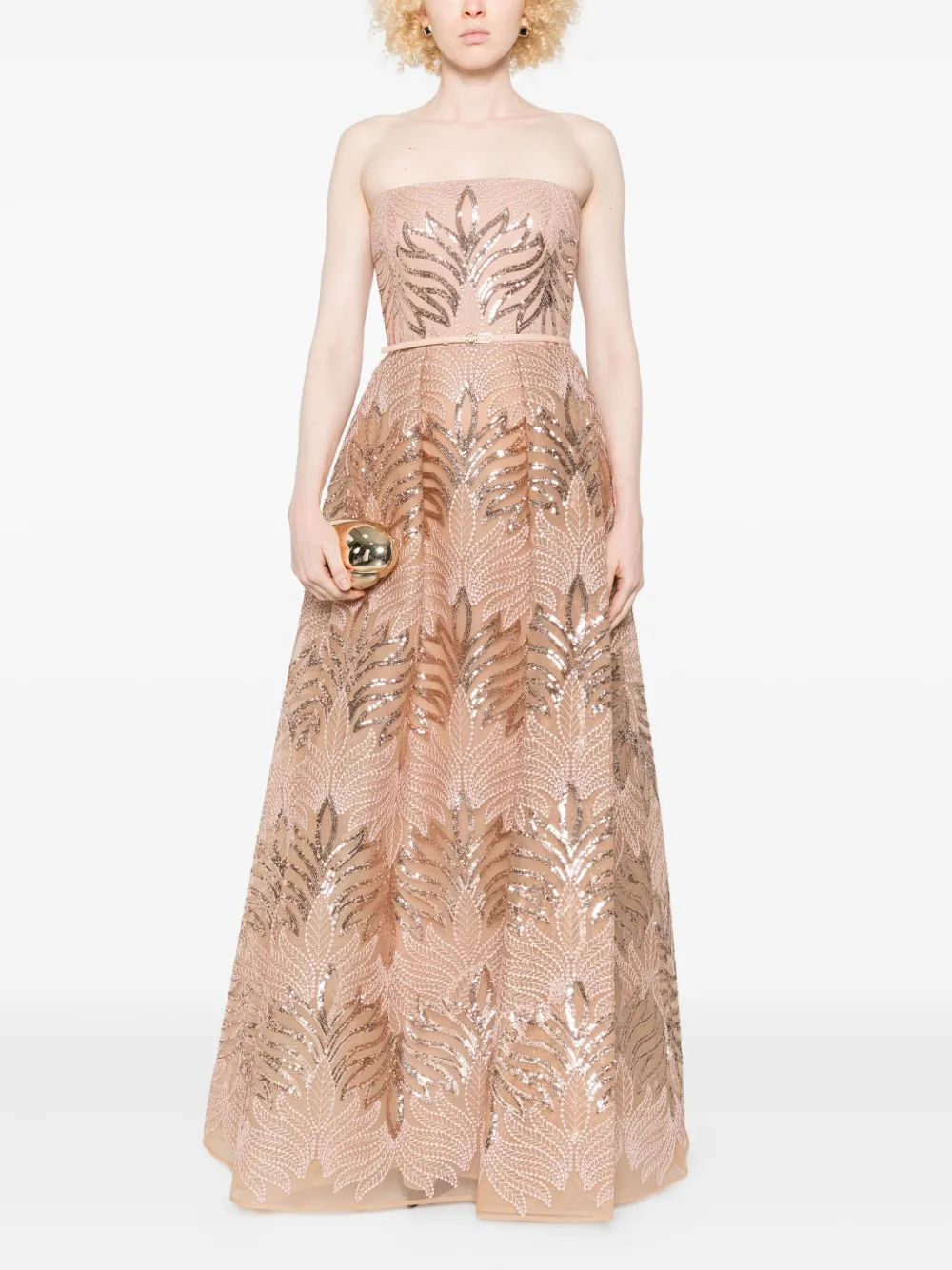 Elie Saab Jurk verfraaid met pailletten - Roze