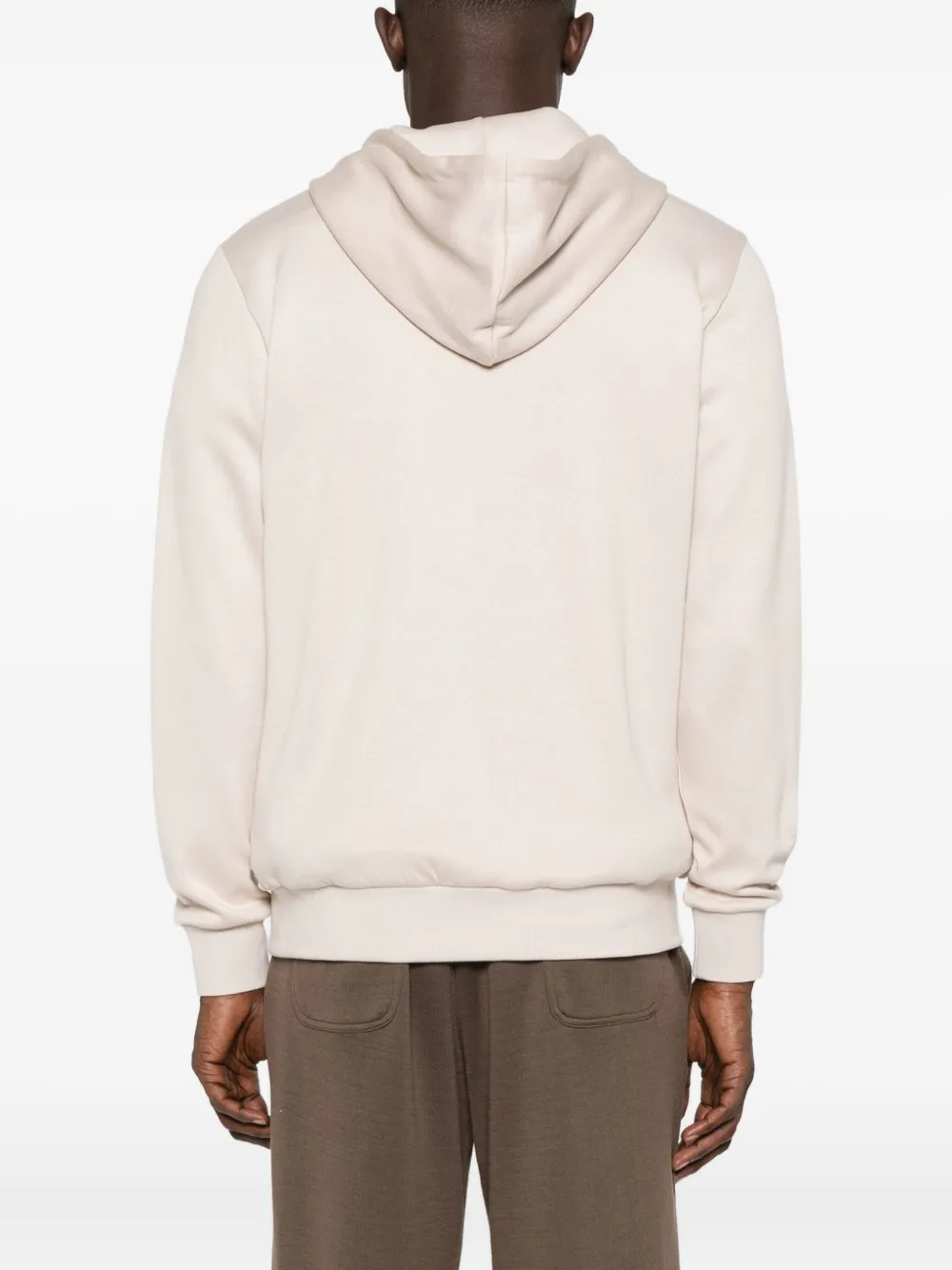 Eleventy Zip-up Hoodie In Neutral