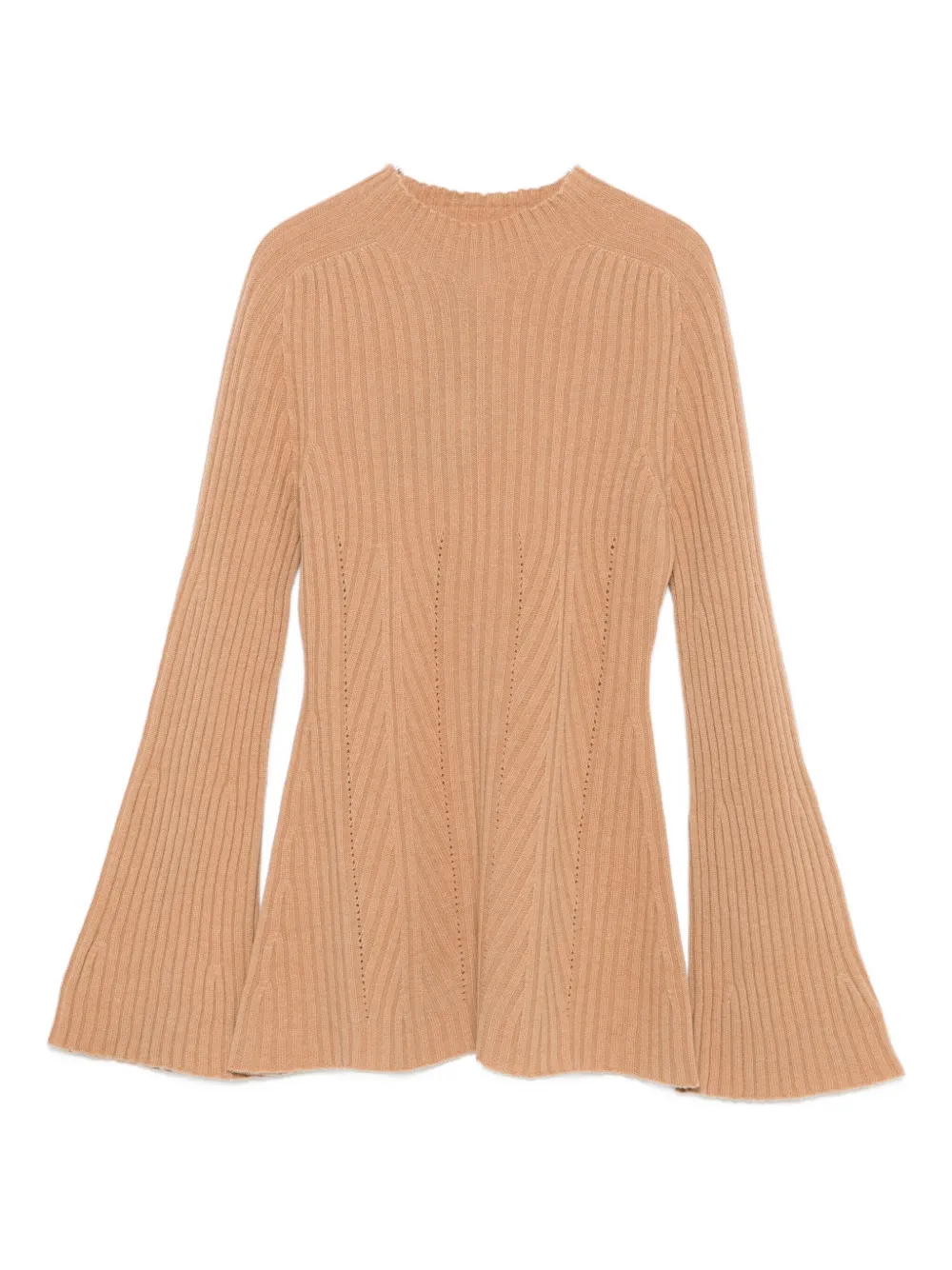 TWINSET ribbed bell-sleeve sweater | Brown | Image 1