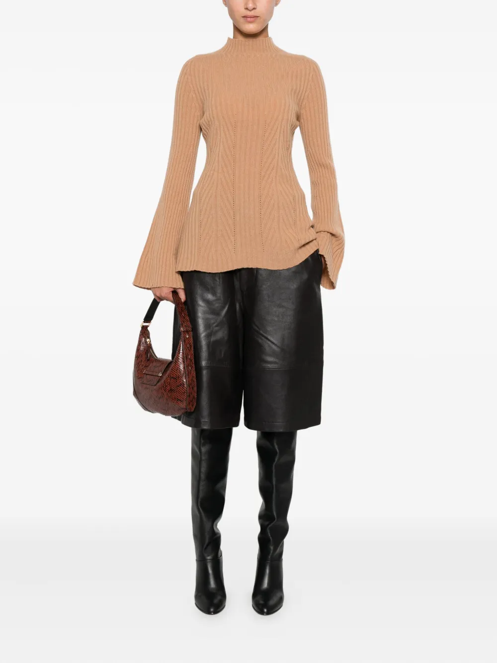 TWINSET ribbed bell-sleeve sweater | Knitted Sweaters | Image 2
