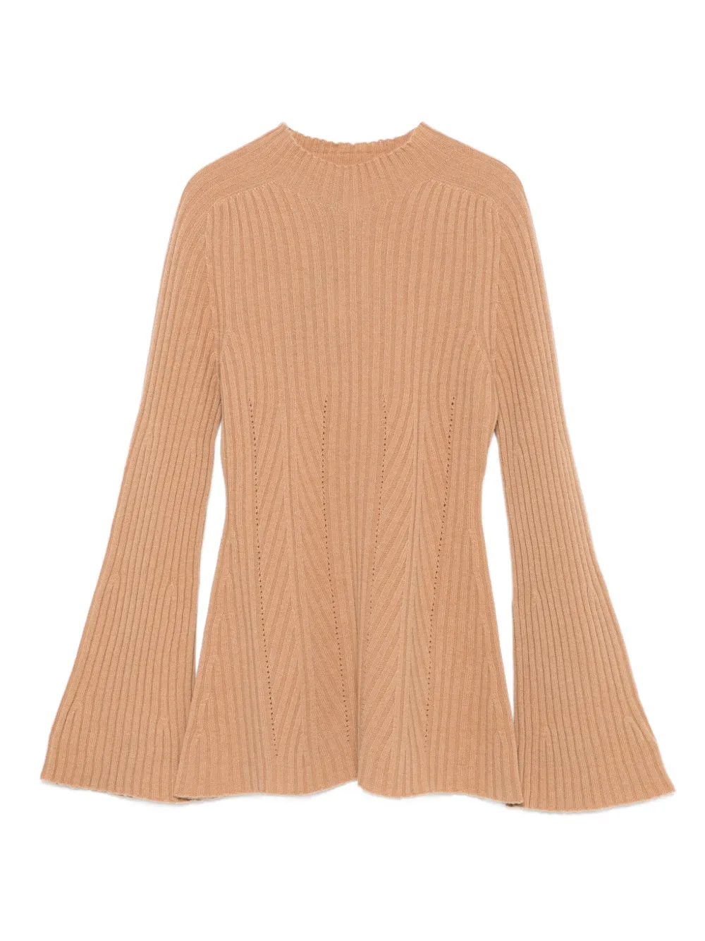 TWINSET ribbed bell-sleeve sweater - Marrone