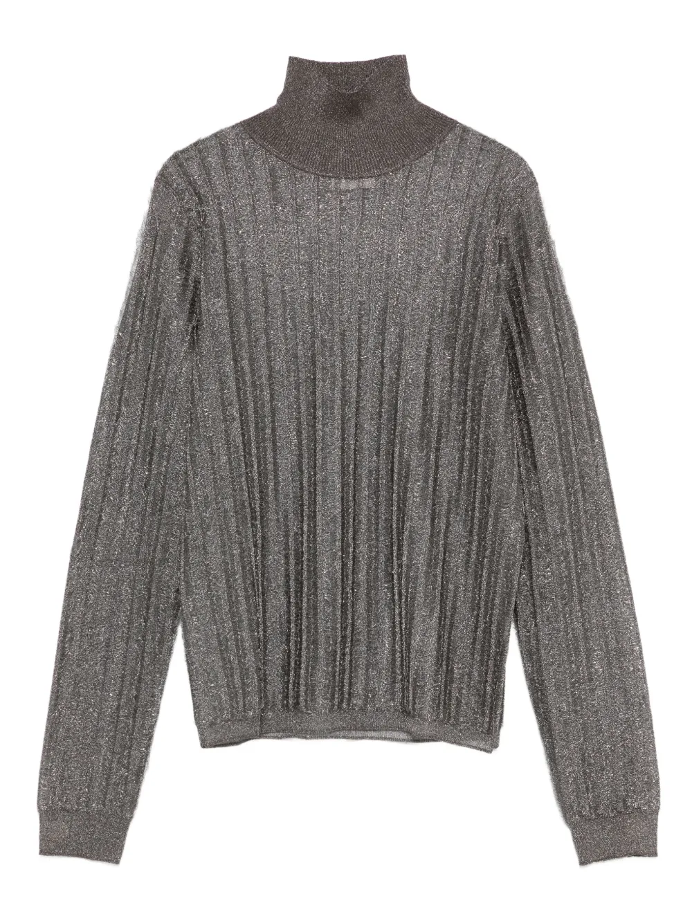 Alysi ribbed metallic top | Grey | Image 1