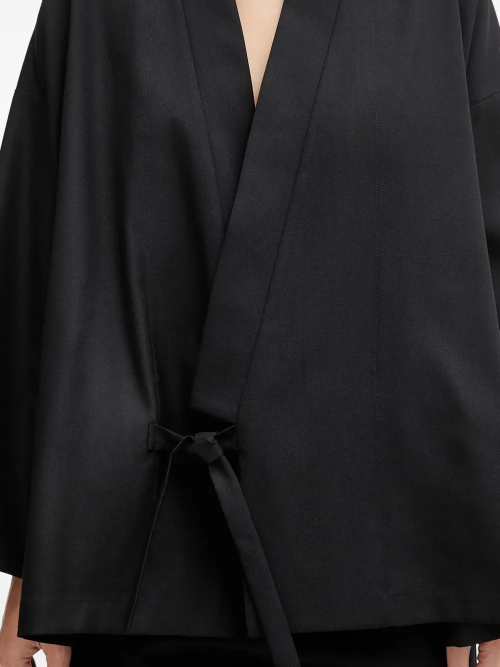 Kenzo Jack met gestrikte taille Zwart