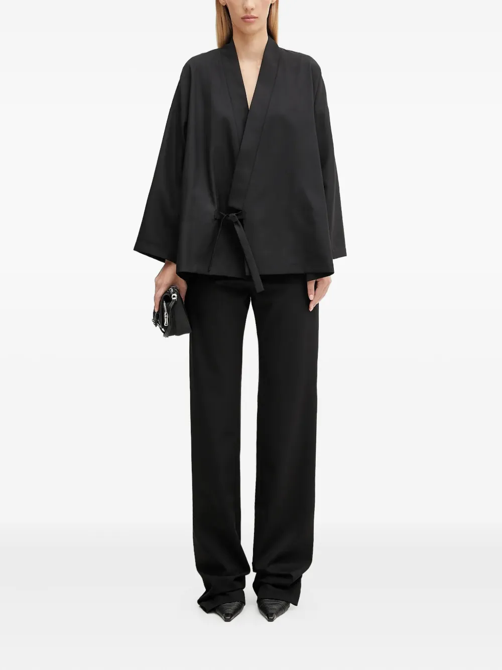 Kenzo Jack met gestrikte taille Zwart