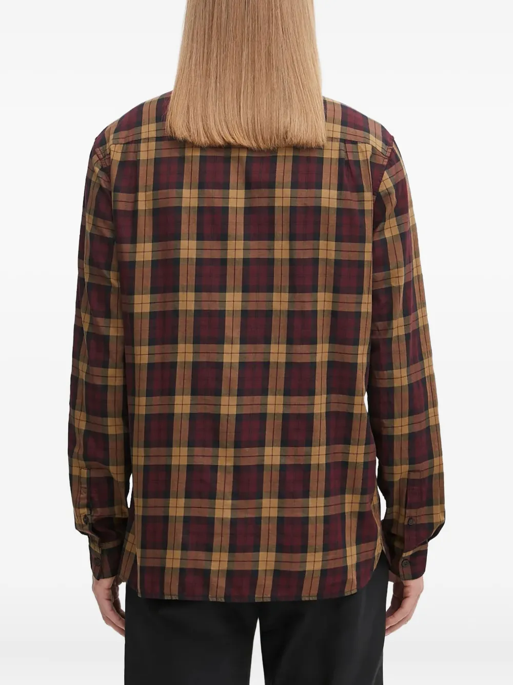 Fred Perry Geruit overhemd Bruin