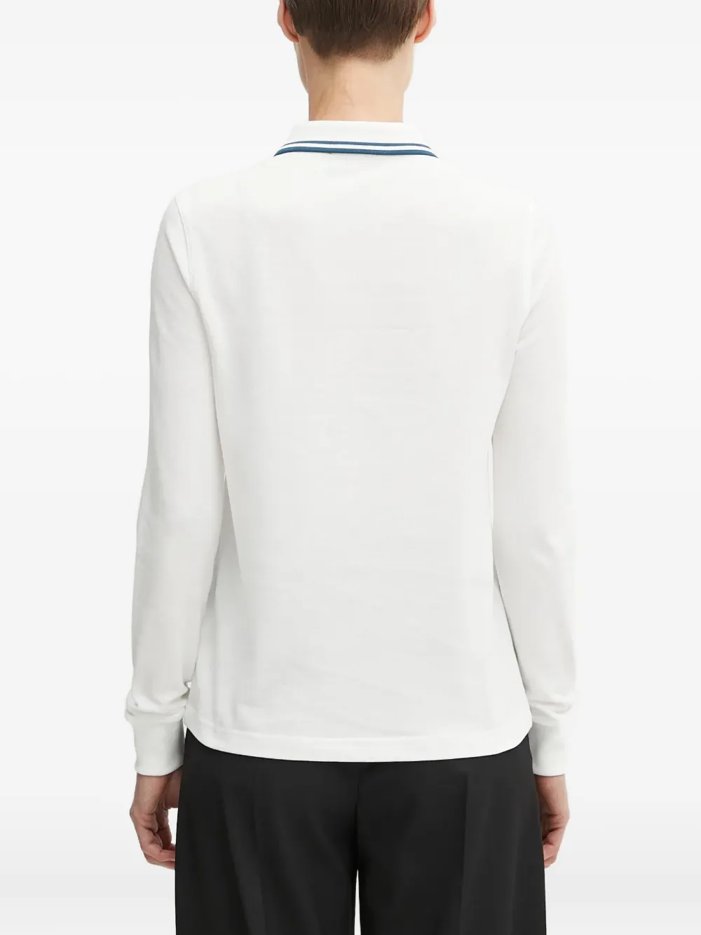 Fred Perry Logo-embroidered Polo Top In White