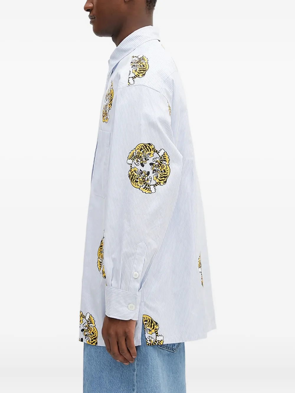 Kenzo striped tiger-print shirt | Image 2
