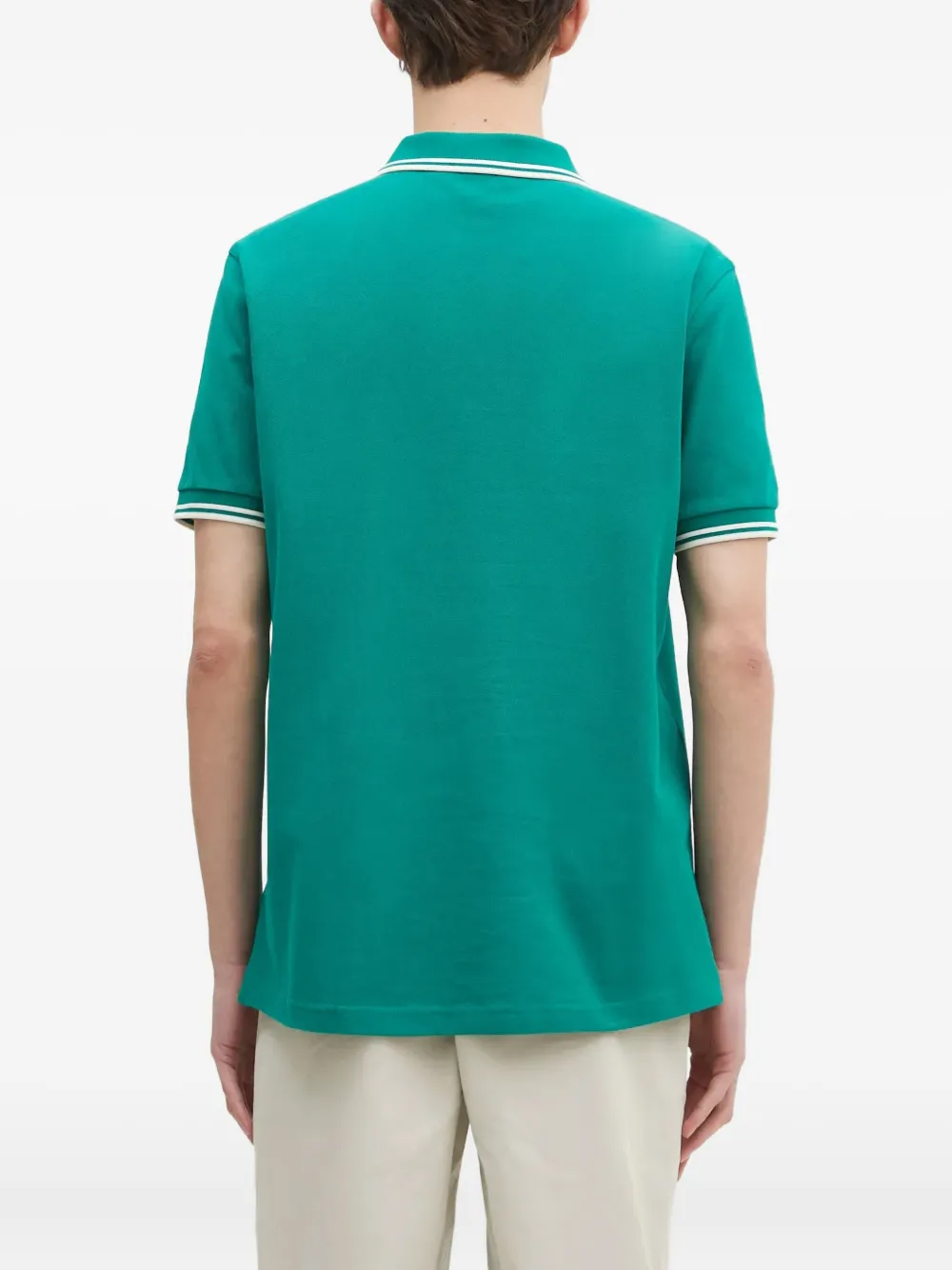 Fred Perry Logo-embroidered Polo Shirt In Green