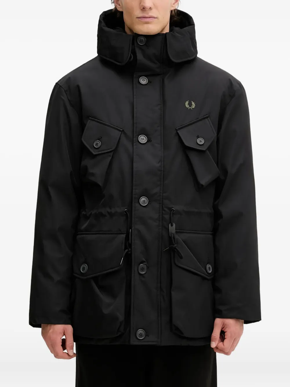 Fred Perry Jaqueta com logo bordado | Preto | Image 1