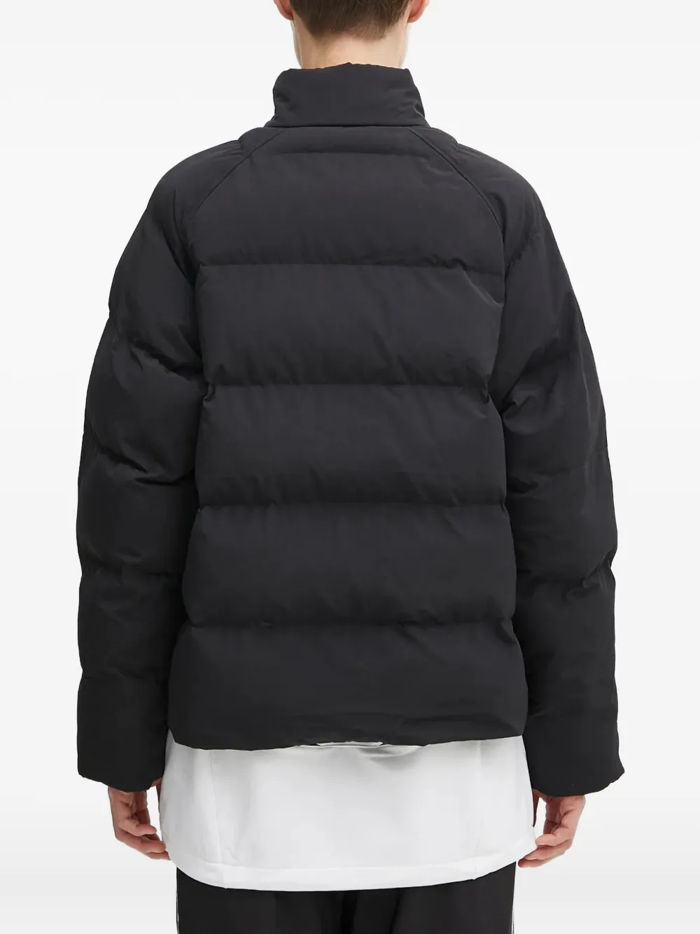 Fred Perry Logo-embroidered Padded Jacket In Black