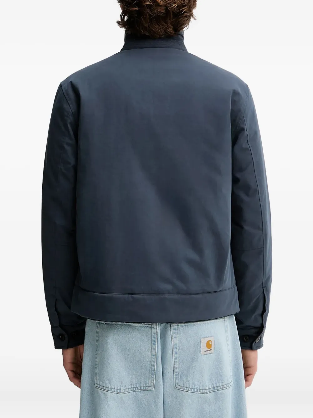 Fred Perry Logo-embroidered Jacket In Blue