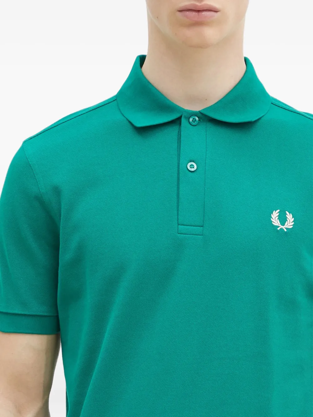 Fred Perry Poloshirt met geborduurd logo Groen